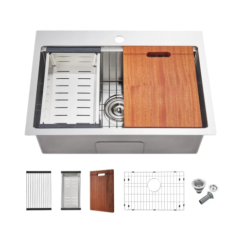 Chậu rửa quầy bếp 25x18 inch