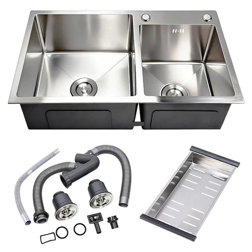 Bồn rửa đôi bằng thép không gỉ